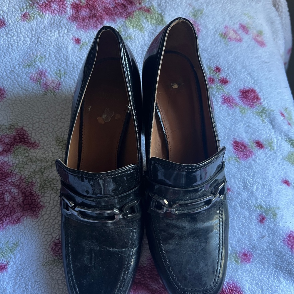 Black Heel Loafers